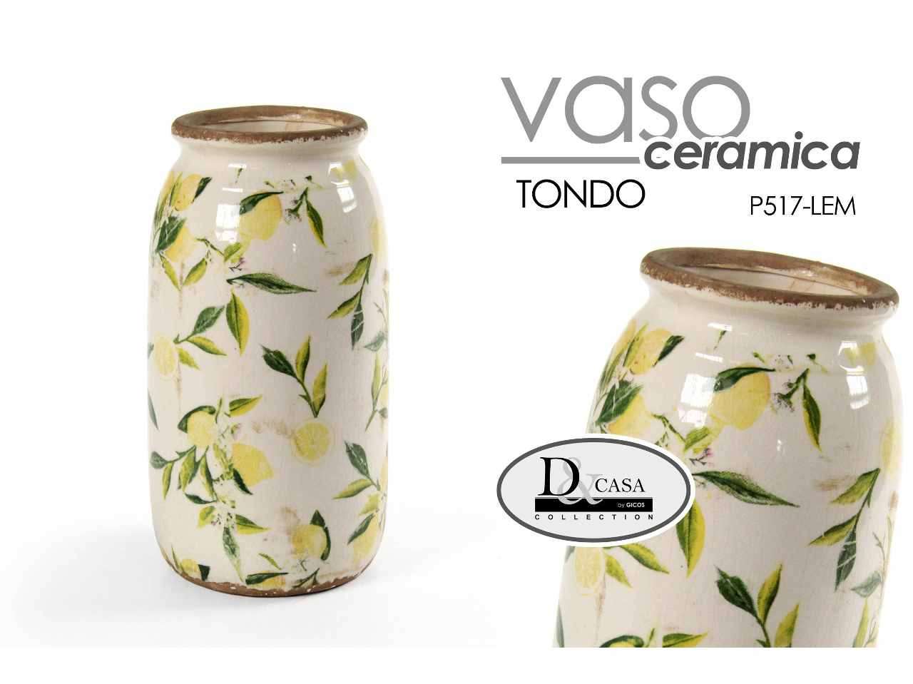 L.limoni vaso 14x32cm 829918