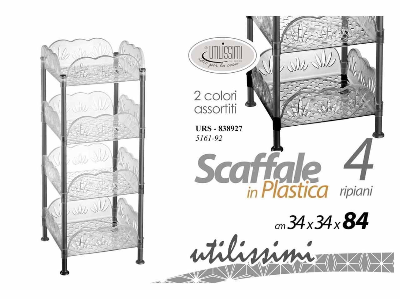 Scaffale plastica 4rip.34x34x84cm838927