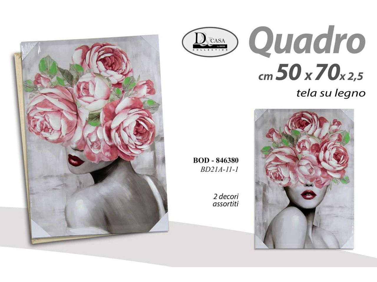 Quadro 50x70x2,5cm modelli assortiti