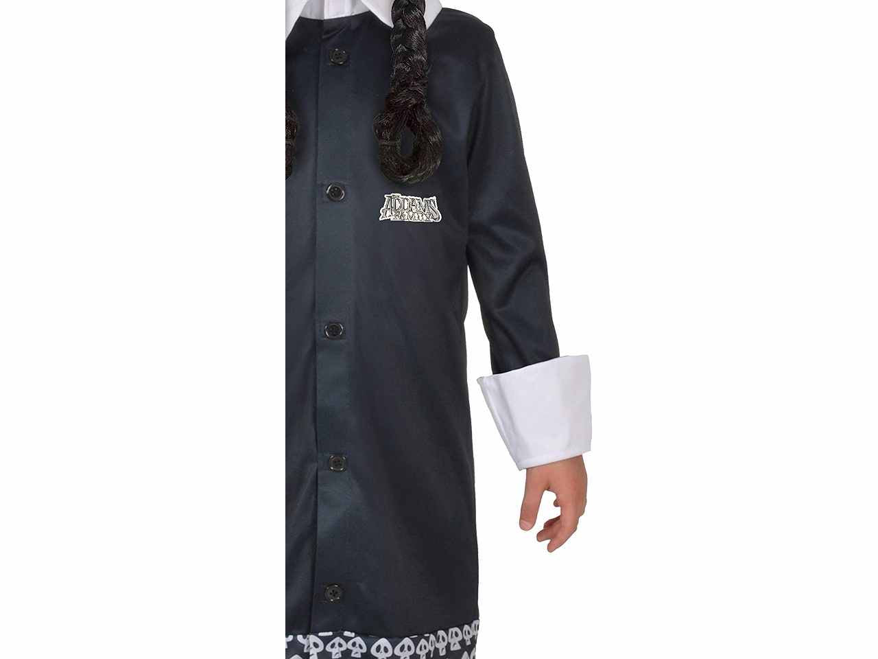 Costume di carnevale mercoledi' addams family misura 5-7 anni