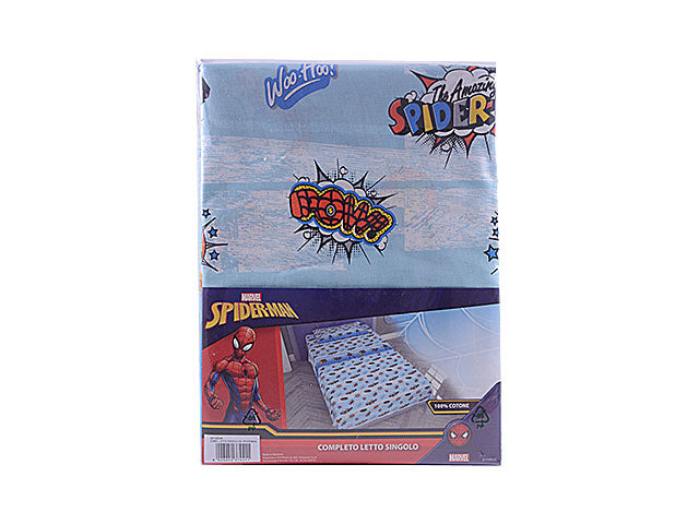 spiderman completo letto singolo cotone 30-012