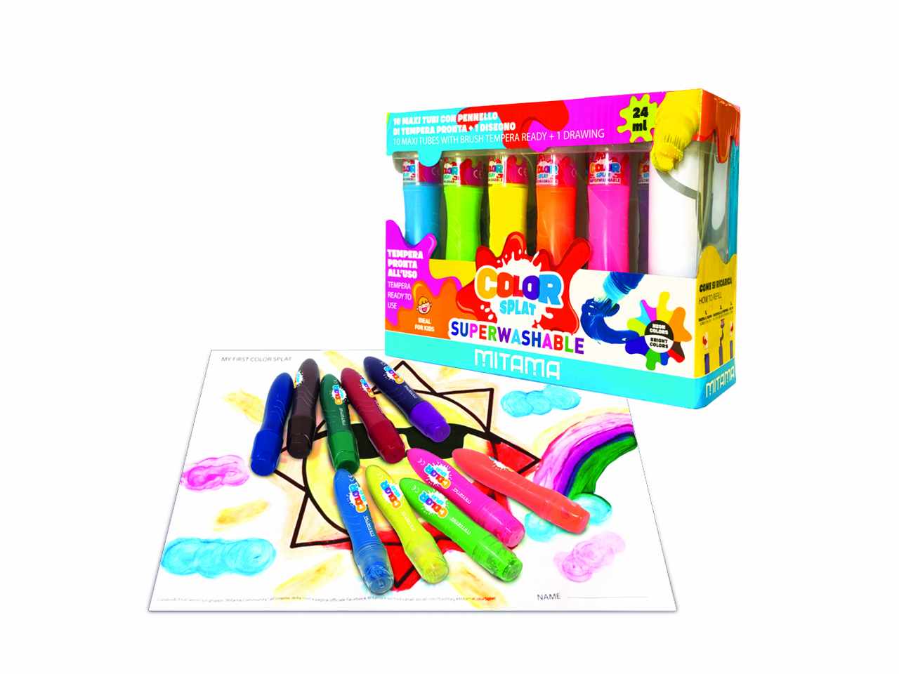 Color splat 24ml + a3 - 10 pezzi