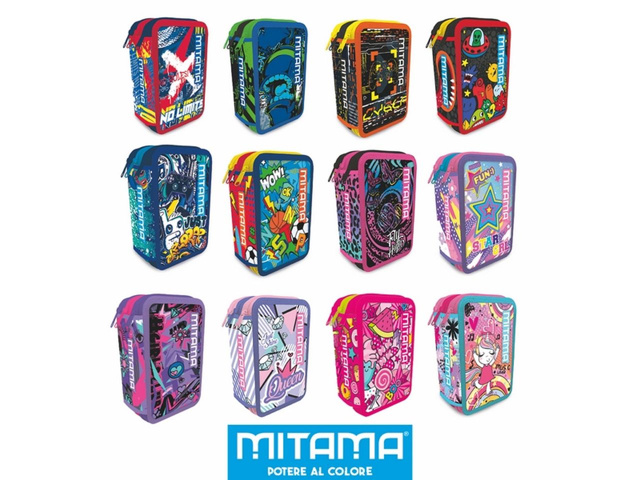 Astuccio mitama triplo boy girl mix