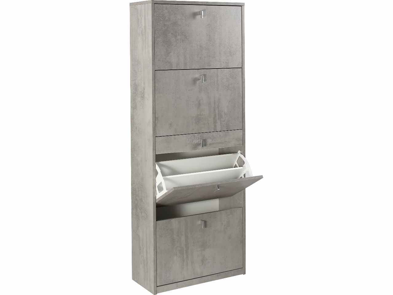 Scarpiera 164x63x29cm cemento ask569cecek