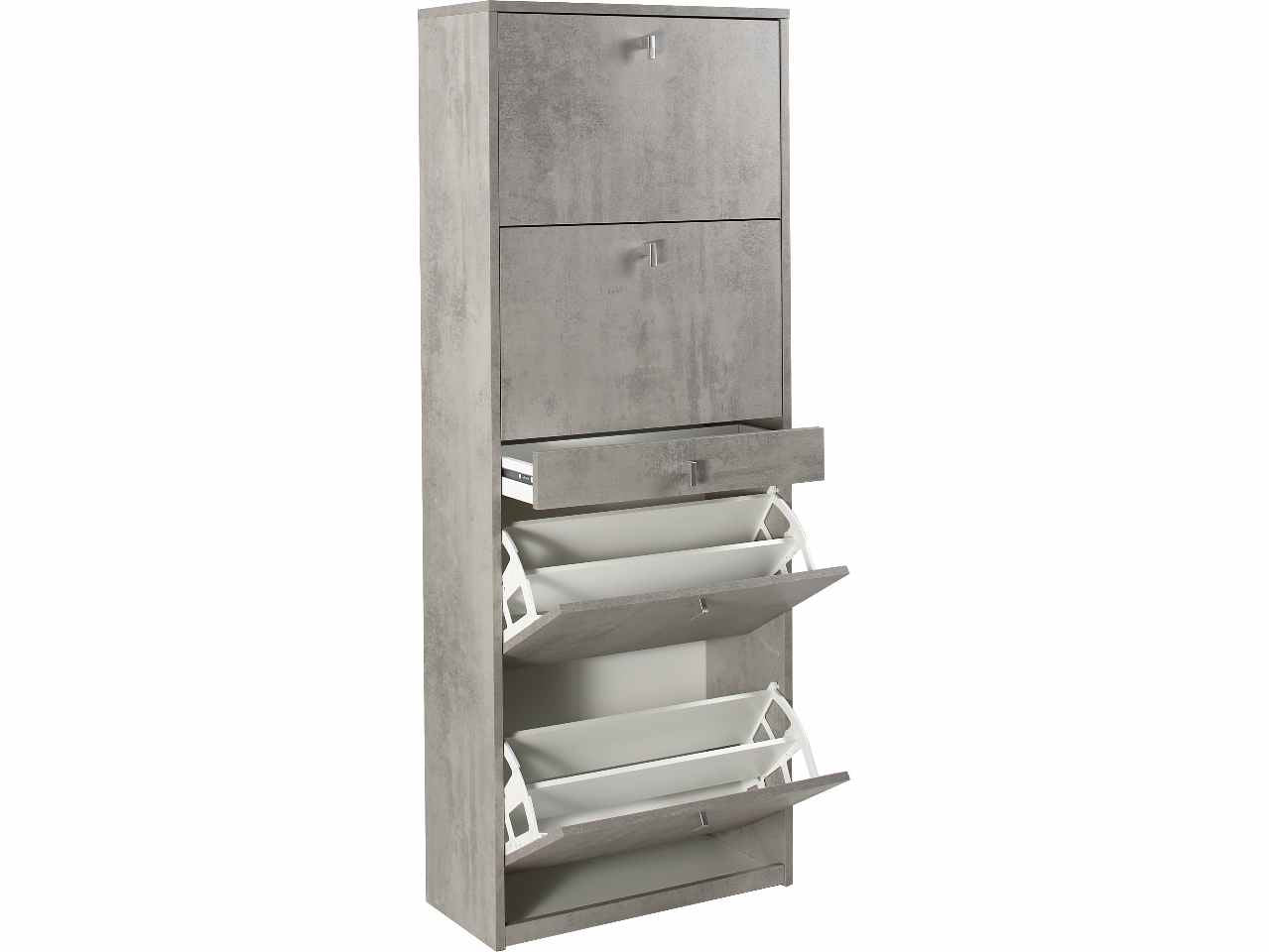 Scarpiera 164x63x29cm cemento ask569cecek