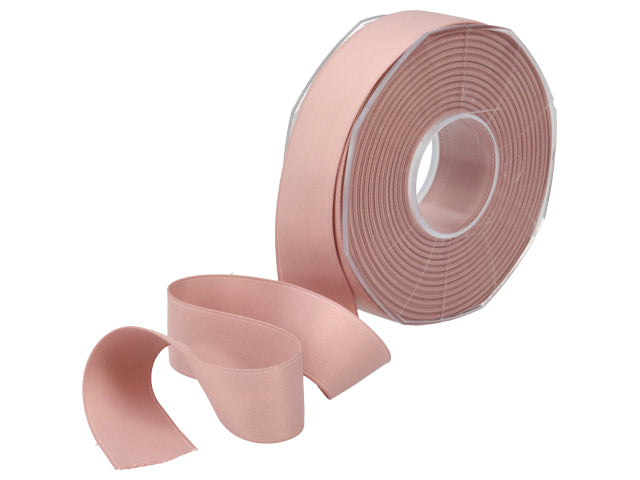 Nastro doppio raso opaco rosa antico 25mmx20mt
