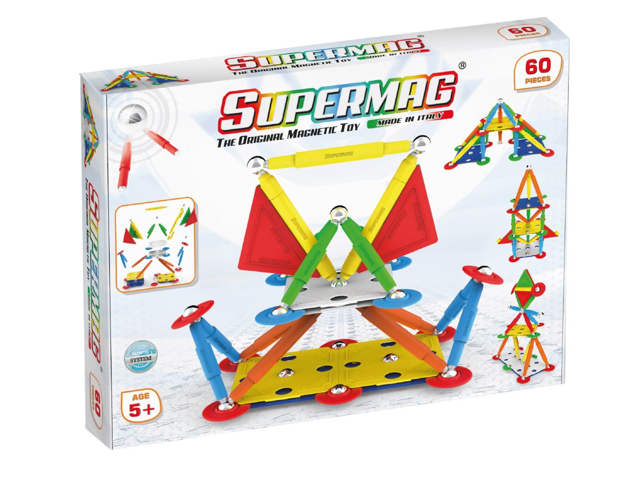 Supermag multicolor set sa 60 pezzi