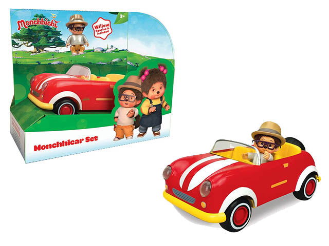 Monchhichi veicolo c/pers.23x12x20.3cm $