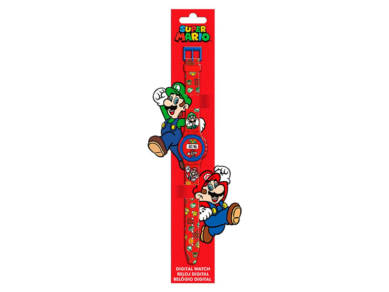 Super mario orologio digitale 9x29x1cm