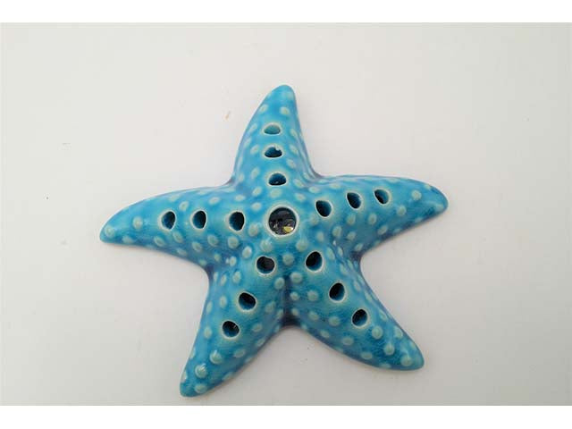 Stella ceramica c/led 13x13cm c653