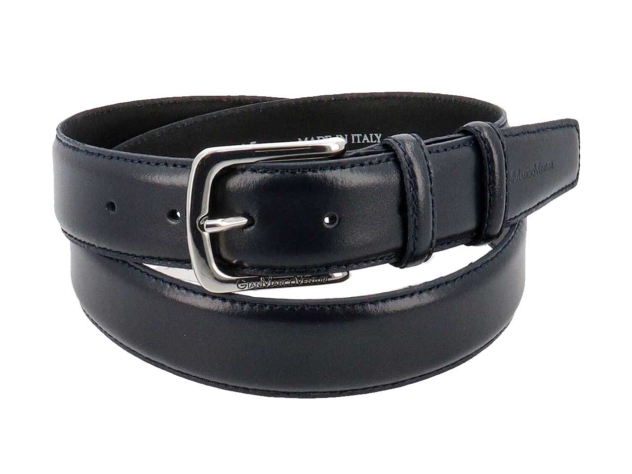 Gmv uomo cintura pelle polaris nei colori blu e nero