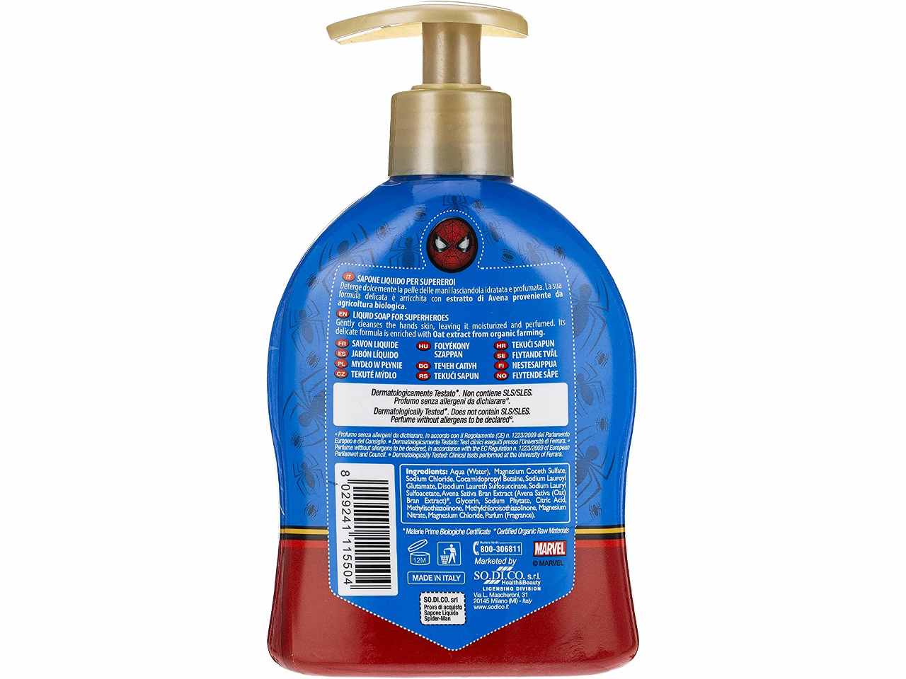 Spiderman sapone liquido 250ml