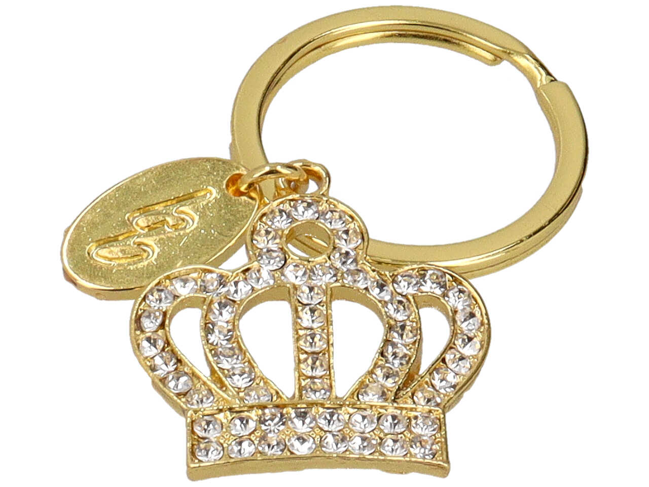 Portachiavi corona c/strass oro kcb-2070/or