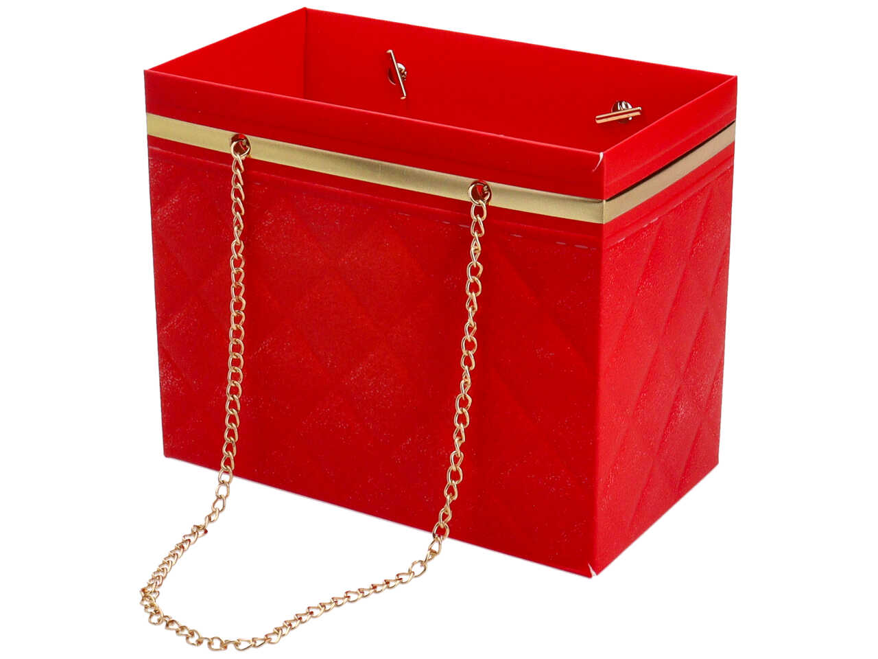 Scatola la chicca colore rosso misura 18x15x10cm