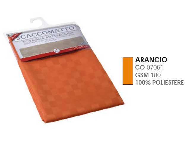 L.scacco tovaglia antim.d.160 arancio 07373029a