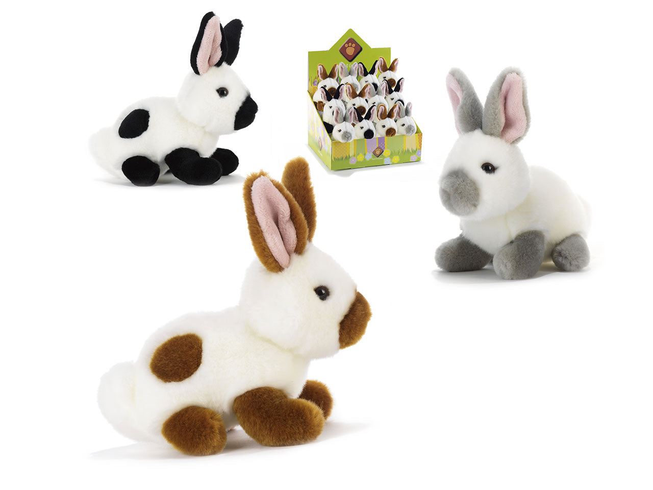 Peluche pellets coniglietto 12cm in 3 colori assortiti