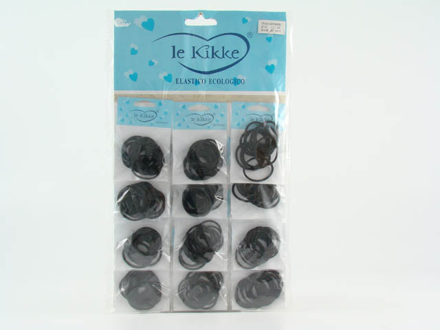 Card elastici 12pz nero 00ept-004bk