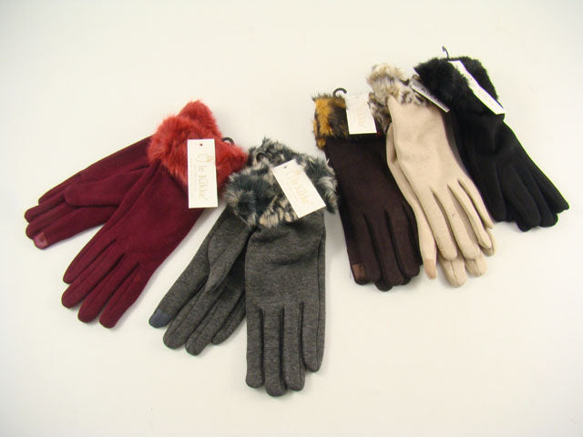Guanti c/pelliccia ac0350