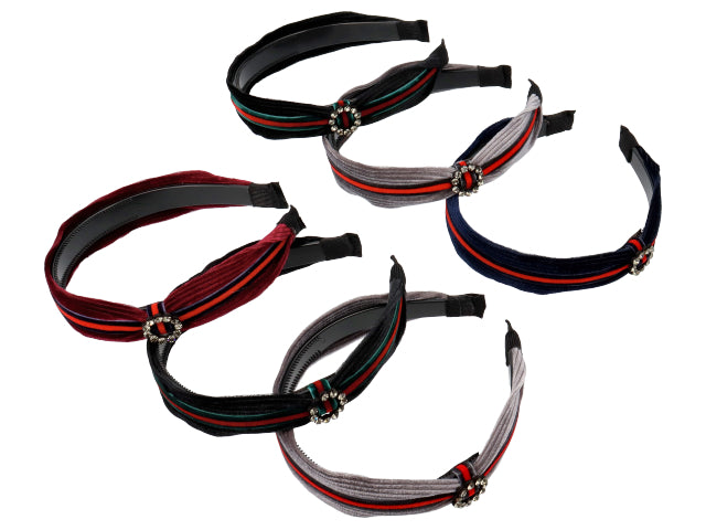 Cerchietto velluto c/strass fd31557