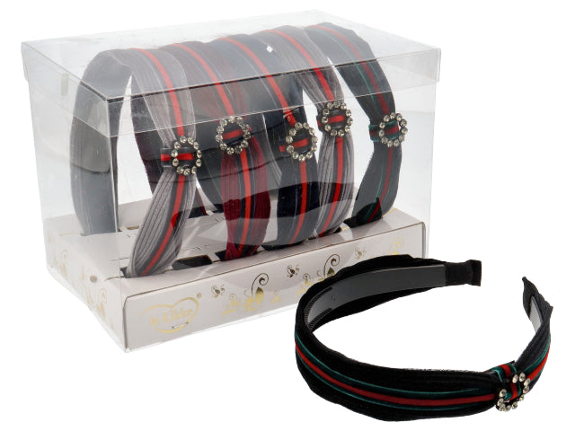 Cerchietto velluto c/strass fd31557