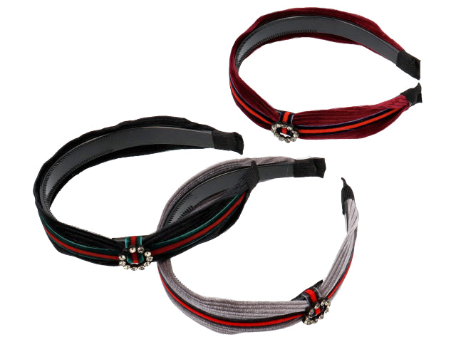 Cerchietto velluto c/strass fd31557