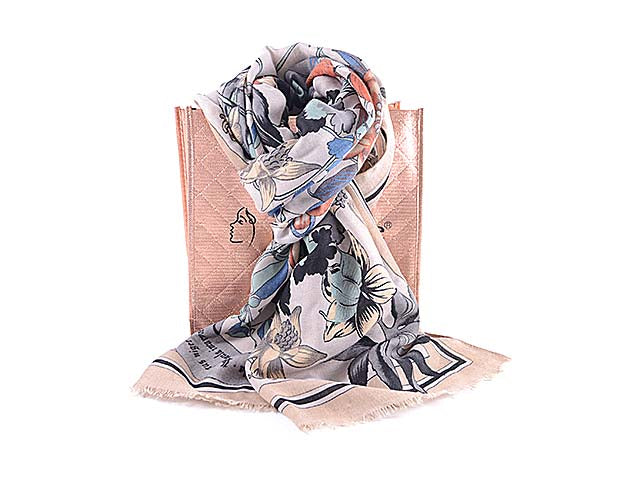 Sciarpina donna fantasia floreale ac09