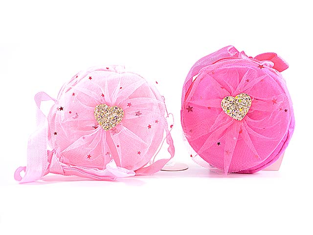 mini borsetta rotonda c/tulle cb0609