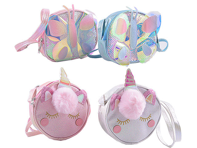 Borsetta bimba unicorno+farfalla cb0677
