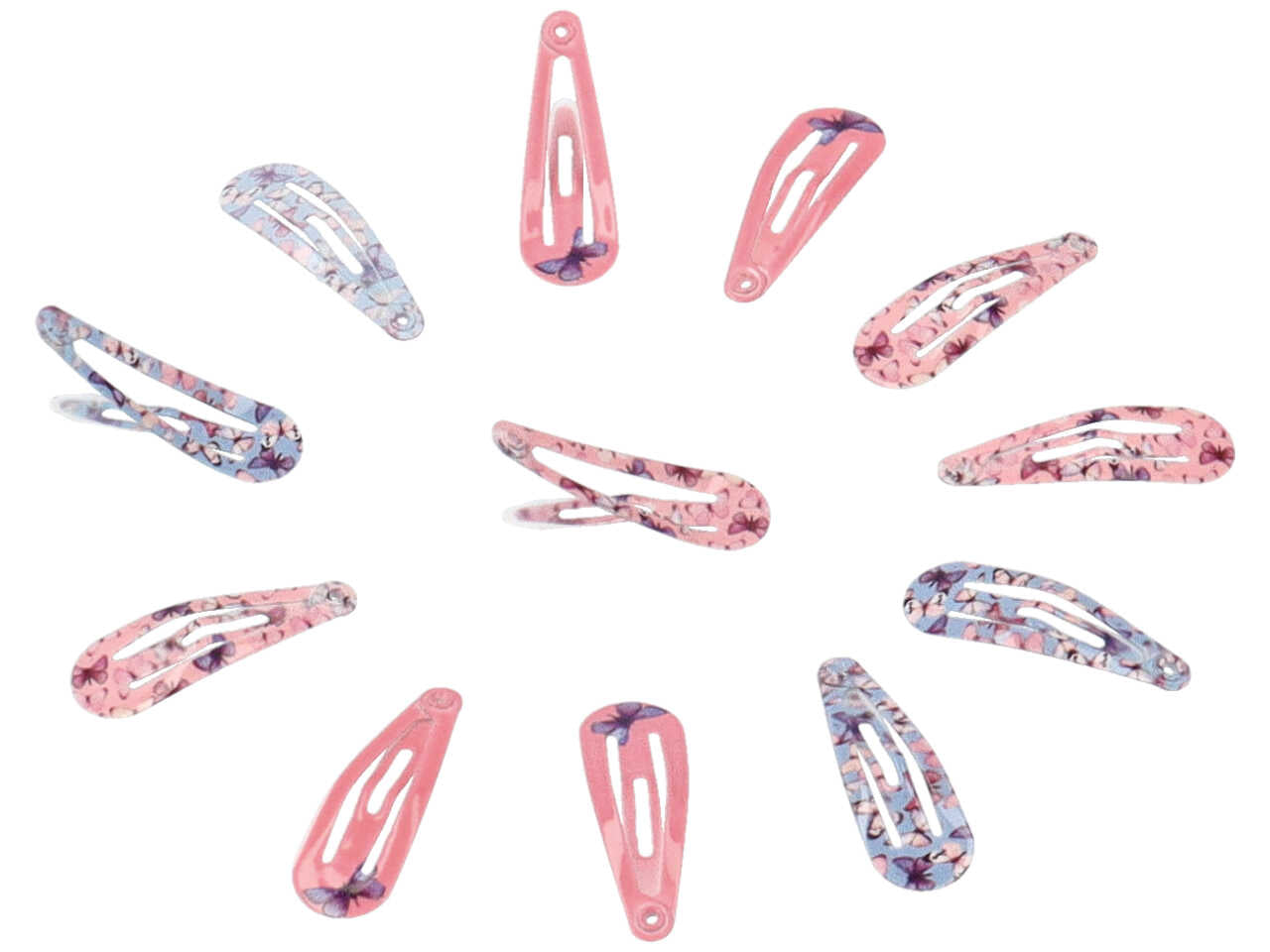 Clic clac piatta c/farfalla 3cm cc54223