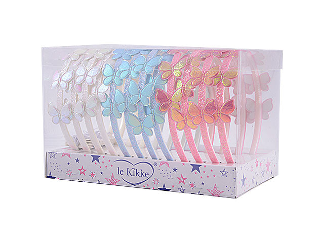 Cerchietto glitter c/farfalla fd31746