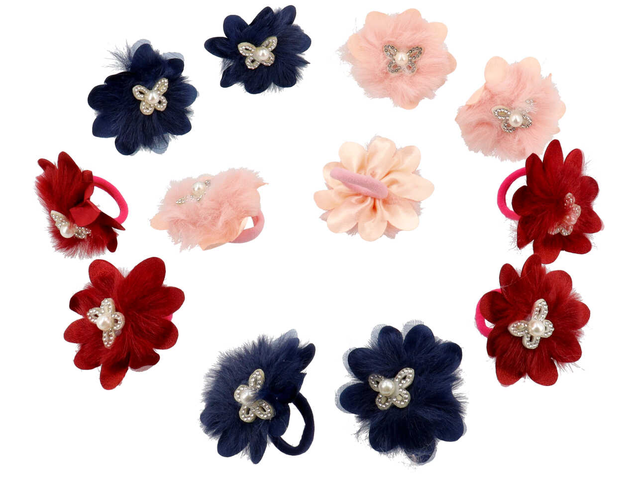 Polsino fiore c/pelo e farfall fc33980