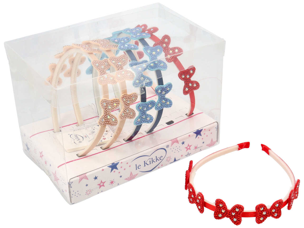 Cerchietto con fiocco strass