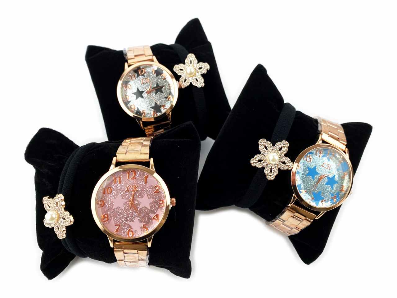 Orologio le kikke con quadrante glitterato