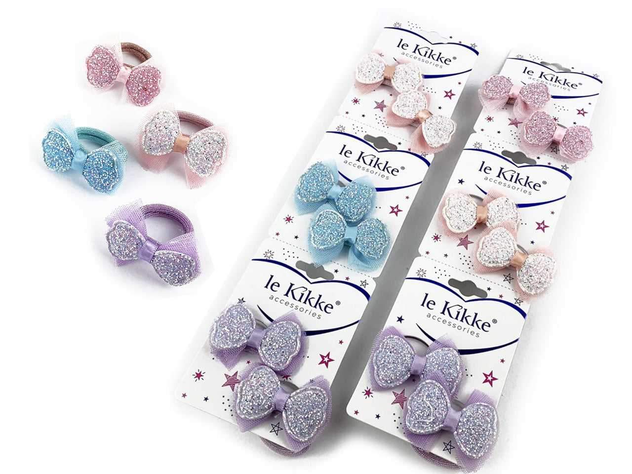 Polsino con fiocco tulle e fiocco glitte