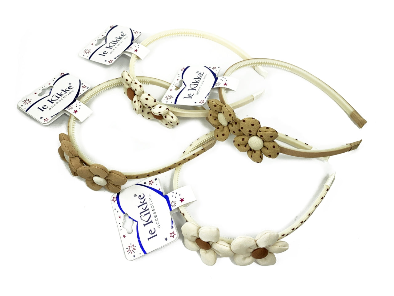 Cerchietto con margherite puffy