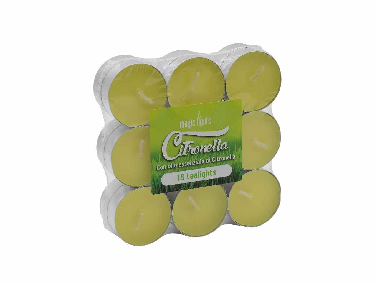 Citronella tea lights la confezione comprende 18 candele