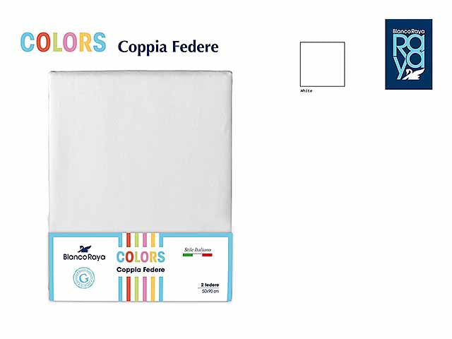 Coppia federe bianche 50x80cm