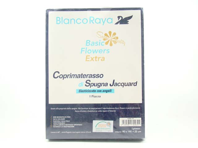 coprimaterasso jacquard singolo
