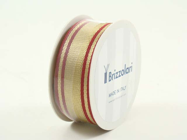 Nastro 214 40mmx15mt oro/rosso s.