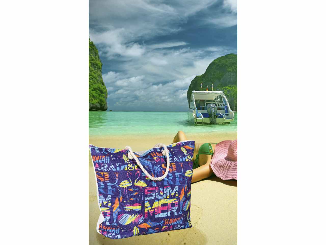 Borsa spiaggia enrico coveri donna