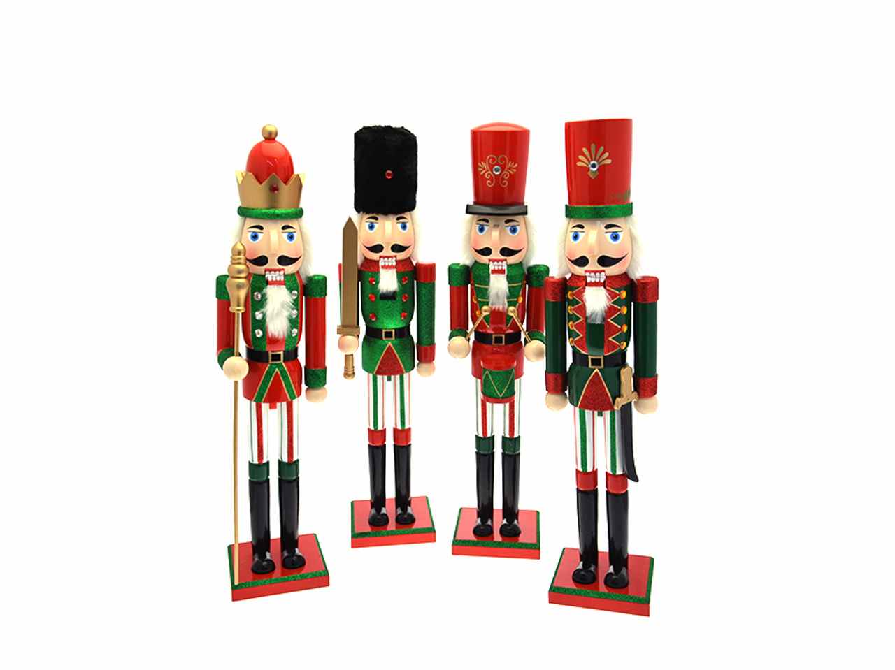 Schiaccianoci rosso/verde 66cm