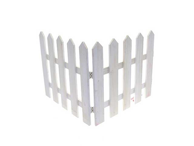 steccato legno 80x35cm bianco 5042382