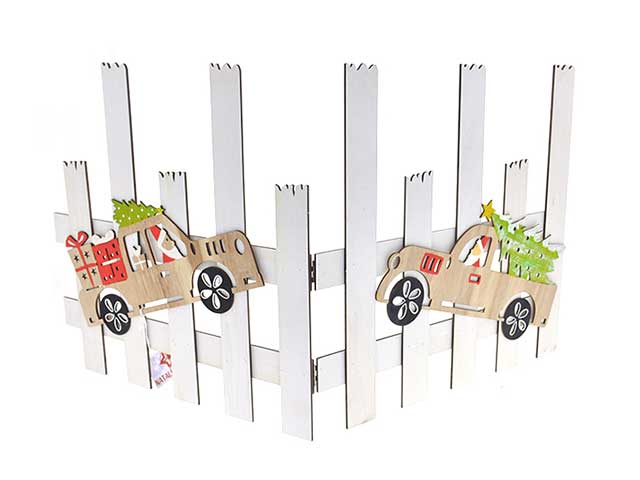 steccato 80x40cm bianco 6047192