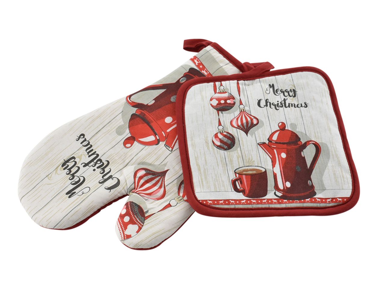 Guantone misura 26x17cm e presina misura 17x17cm - il set comprende 1 guantone ed 1 presina
