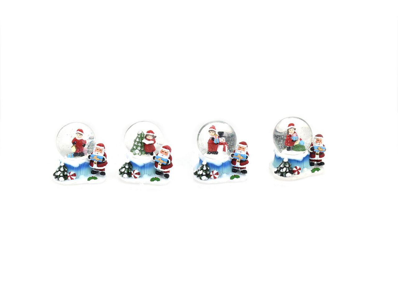 Globo di neve in  vetro misura 4.5x4.5x6cm