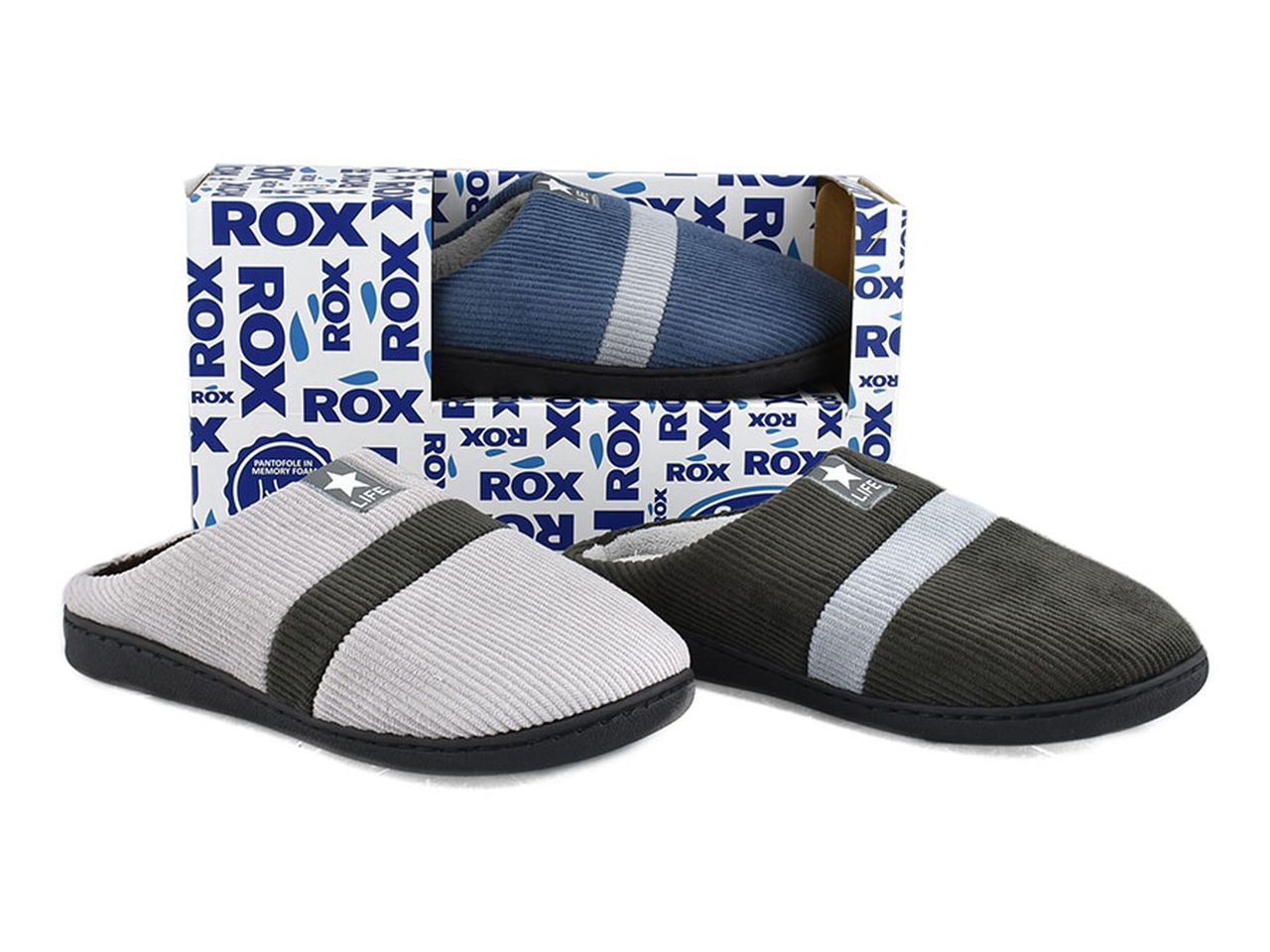 Pantofola da uomo misura 40-45 in box in 3 assortimenti