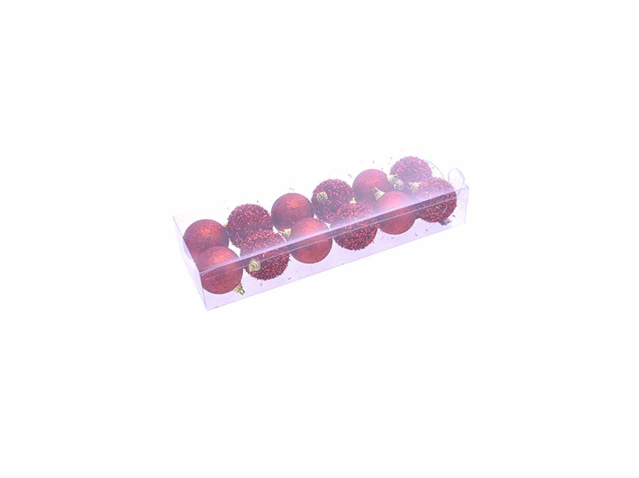 Palle 12 pezzi 5cm rosse