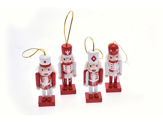 Appendino schiaccianoci 9cm bianco/rosso