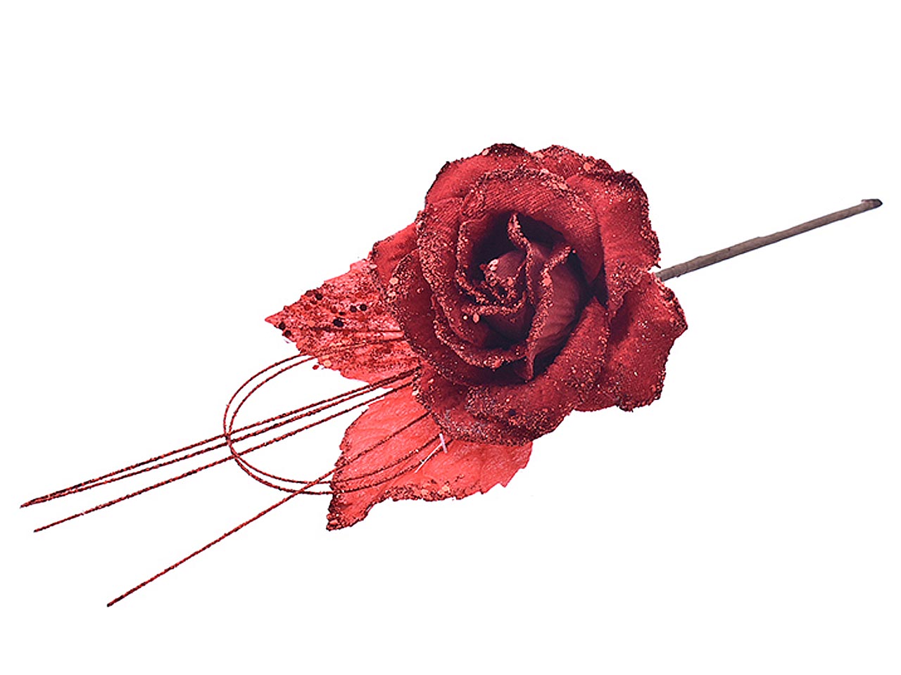 Rosa gambo corto rosso