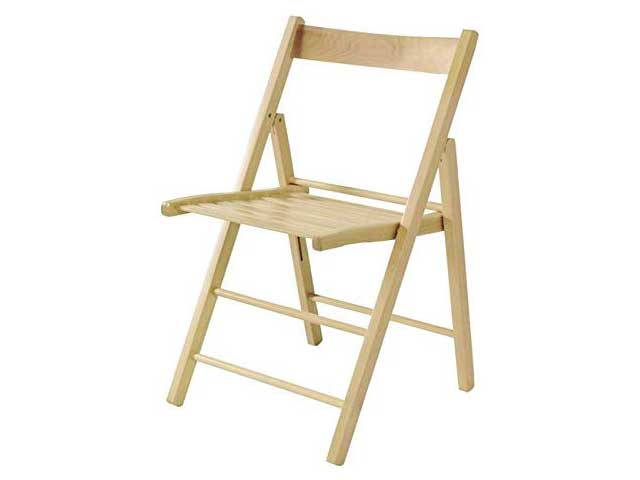 Sedia pieghevole naturale m0007